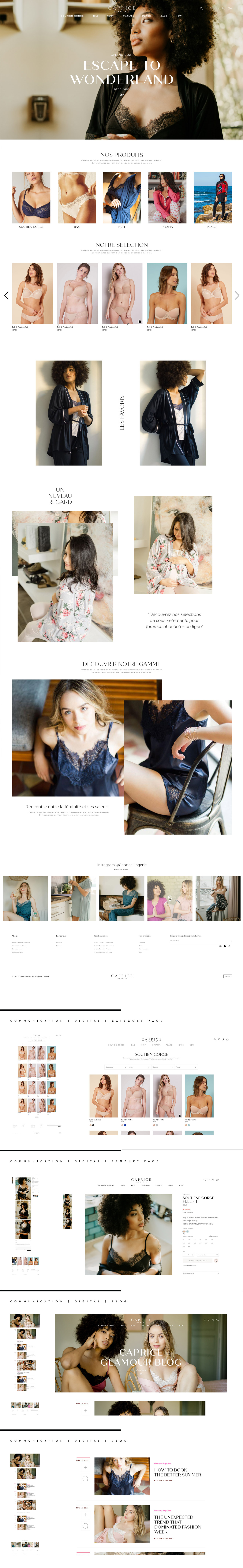 Caprice Lingerie Website