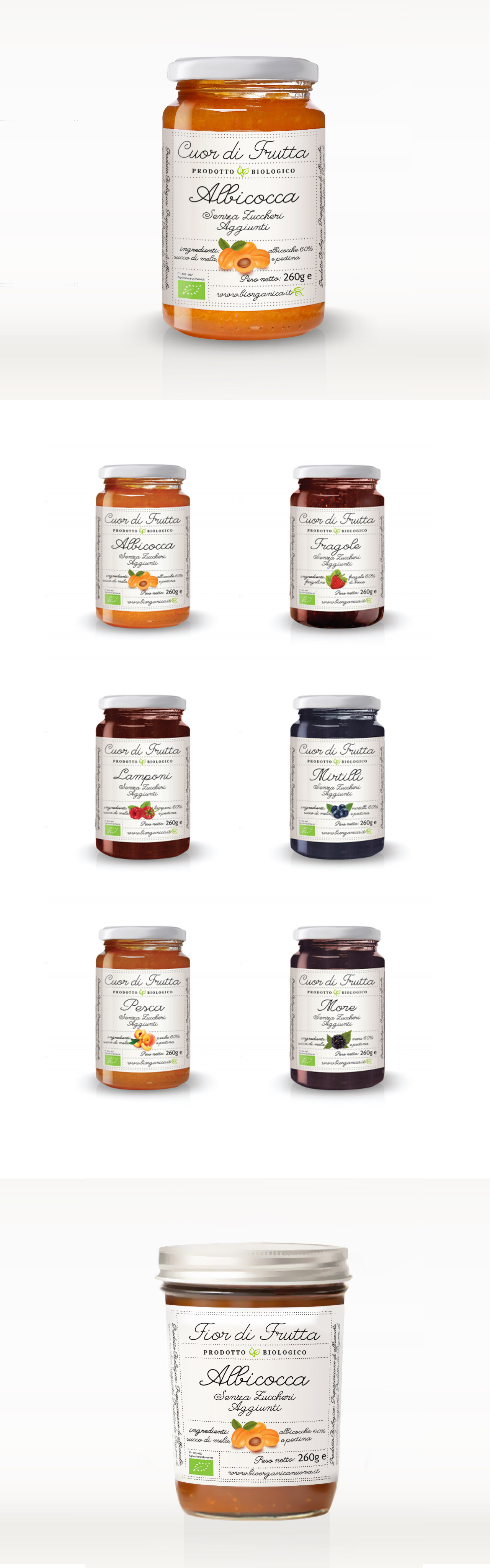 Cuor di Frutta Jam Packaging
